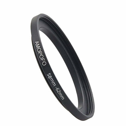 Picture of 58 to 62mm Camera Filter Ring /58mm to 62mm Step-Up Ring Filter Adapter for 62mm UV,ND,CPL,Metal Step Up Ring