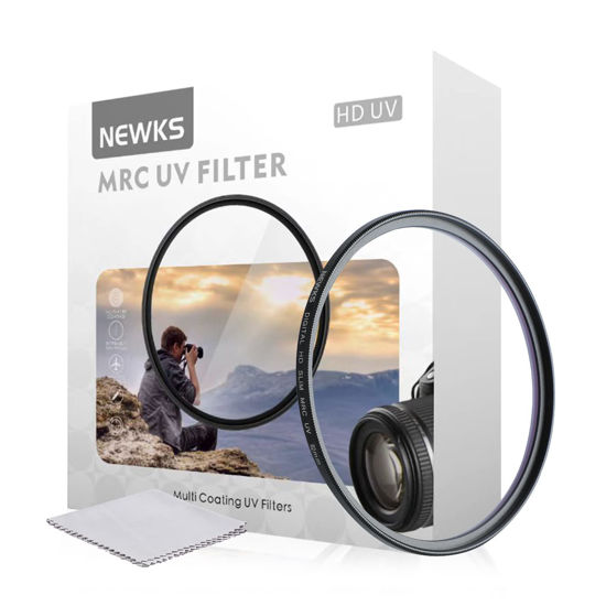 Picture of Newks 82mm MRC UV Protection Filter Kit,Clear UV Filters Slim Protector,16 Multi-Layer Nano Coated/Ultra Thin/High Definition/Quality for Canon,Nikon,Sony,Sigma,etc 82mm Camera Lens Protective