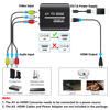 Picture of GINGIN AV to HDMI Converter, AV to HDMI Adapter Support 720p/1080p for PS1/PS2/PS3/Xbox 360/WII/N64/SNES/STB/VHS/VCR/Blue-Ray DVD Players