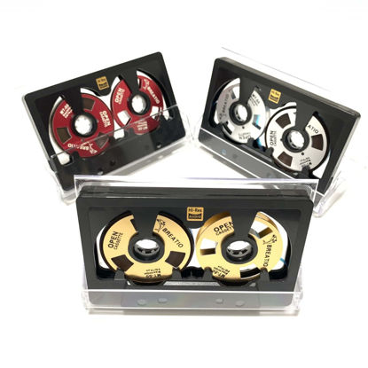 Picture of Reel to Reel Blank Audio Cassette Tape for Music Recording - Normal Bias Low Noise - 48 Minutes - [ 3 Pack Blind Box Includes 3 of 54 Styles Tapes ]