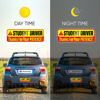 Picture of Student Driver Car Magnet Sticker Signs - Essential Magnetic New Driver Sign for Bumper - 3 Pack, 12 by 4" - Remind Others to Please Be Patient - Bright & Reflective Road Safety Sign for Rookies