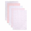 Picture of Burt's Bees Baby - Burp Cloths, 100% Organic Cotton Absorbent 5-Pack Drool Cloths (Blossom Pink Variety Prints)