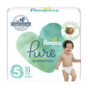 Picture of Diapers Size 5, 19 Count - Pampers Pure Protection Disposable Baby Diapers, Jumbo Pack