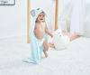 Picture of HIPHOP PANDA X - Large Bamboo Hooded Baby Towel - Soft Hooded Bath Towel for Babie, Toddler,Infant, Perfect for Boy and Girl - (Blue Elephant, 37.5 x 37.5 Inch)