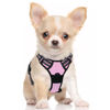 Picture of rabbitgoo Dog Harness, No-Pull Pet Harness with 2 Leash Clips, Adjustable Soft Padded Dog Vest, Reflective No-Choke Pet Oxford Vest with Easy Control Handle for Small Dogs, Pink, S