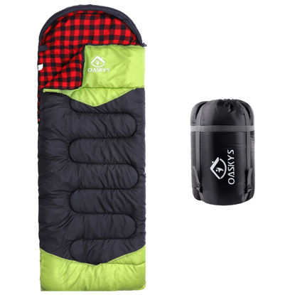 Picture of Camping Sleeping Bag - 3 Season Warm & Cool Weather - Summer Spring Fall Lightweight Waterproof for Adults Kids - Camping Gear Equipment, Traveling, and Outdoors