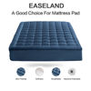 Picture of EASELAND Full Size Mattress Pad Pillow Top Mattress Cover Quilted Fitted Mattress Protector 8-21" Deep Pocket Cooling Mattress Topper (54x75 Inches, Dark Blue)