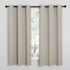 Picture of NICETOWN Natural Blackout Curtains for Bedroom (1 Pair, 42 x 63 inches), Farmhouse Thermal Insulated Room Darkening Drapes for Windows