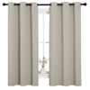 Picture of NICETOWN Natural Blackout Curtains for Bedroom (1 Pair, 42 x 63 inches), Farmhouse Thermal Insulated Room Darkening Drapes for Windows