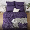 Picture of Bedsure California King Comforter Set - Cal King Bed Set 7 Pieces, Pinch Pleat Purple Cali King Bedding Set with Comforter, Sheets, Pillowcases & Shams