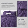 Picture of Bedsure California King Comforter Set - Cal King Bed Set 7 Pieces, Pinch Pleat Purple Cali King Bedding Set with Comforter, Sheets, Pillowcases & Shams