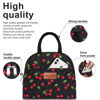 Picture of BALORAY Lunch Bag for Women Men Insulated Lunch Box for Adult Reusable Lunch Tote Bag for Work, Picnic or Travel (Cherry, M)