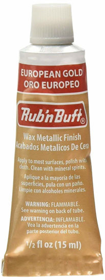AMACO Rub n Buff Wax Metallic Finish 3 Color Kit - Antique Gold Grecian  Gold and Gold Leaf 15ml Tubes - Versatile Gilding Wax for Finishing  Furniture