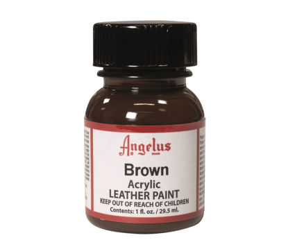 Picture of Angelus Acrylic Leather Paint, Brown, 1 oz.