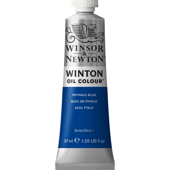 Picture of Winsor & Newton Winton Oil Color, 37ml (1.25-oz) Tube, Phthalo Blue