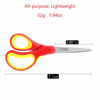 Picture of LIVINGO 7" Student Scissors, Sharp Stainless Steel Pointed Tip Blades Shears for Middle School Kids Crafting Project, Comfort Right/Left-handed, Assorted Color, 3 Pack