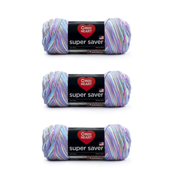 Picture of Red Heart Super Saver Yarn, 3 Pack, Monet 3 Count