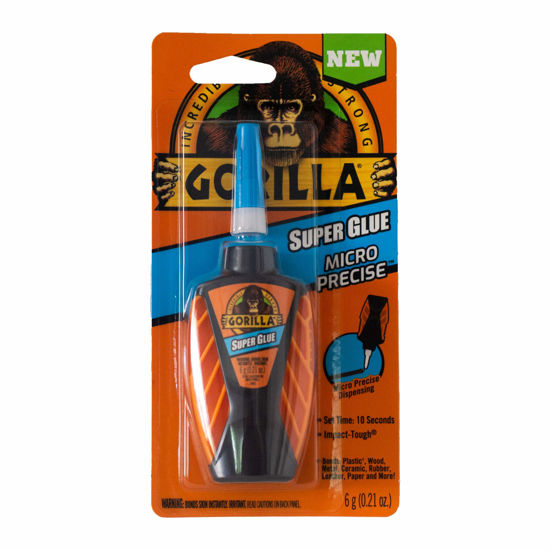 Picture of Gorilla Micro Precise Super Glue, 6 Gram, Clear, (Pack of 1)