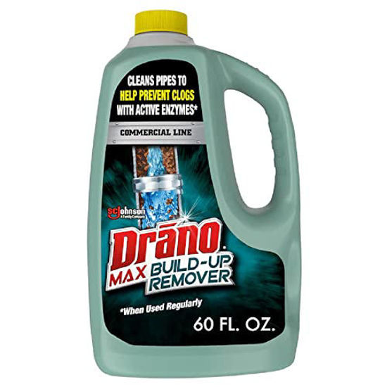 Picture of Drano Max Build Up Remover Drain Cleaner, Commercial Line, 60 oz