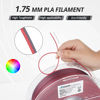 Picture of AMOLEN 3D Printer Filament, PLA Filament 1.75mm Dual Color Filament, Silk Red Black 3D Printing Filament 1KG/2.2lb