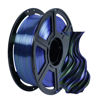 Picture of FLASHFORGE Silk Dual Color Filament, Blue+Green 2 in 1 Coextrusion Silk PLA Filament 1.75mm, 3D Printer Filament Color Change 1kg(2.2lbs) Spool-Dimensional Accuracy +/- 0.02mm