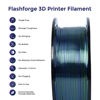 Picture of FLASHFORGE Silk Dual Color Filament, Blue+Green 2 in 1 Coextrusion Silk PLA Filament 1.75mm, 3D Printer Filament Color Change 1kg(2.2lbs) Spool-Dimensional Accuracy +/- 0.02mm