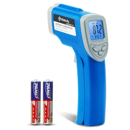 Picture of Etekcity Infrared Thermometer Upgrade 774, Heat Temperature Temp Gun for Cooking, Laser IR Surface Tool for Pizza, Griddle, Grill, HVAC, Engine, Accessories, -58°F to 842°F, Blue