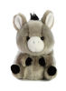 Picture of Aurora® Round Rolly Pet™ Bray Donkey™ Stuffed Animal - Adorable Companions - On-The-Go Fun - Gray 5 Inches