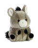 Picture of Aurora® Round Rolly Pet™ Bray Donkey™ Stuffed Animal - Adorable Companions - On-The-Go Fun - Gray 5 Inches