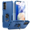 Picture of FNTCASE for Samsung Galaxy A14 5G Case: Dual Layer Shockproof Magnetic Kickstand Cell Phone Cover Protective with Rugged Ring Holder & Screen Protector Military Heavy Duty, 6.6inch, 2023 (Navy Blue)