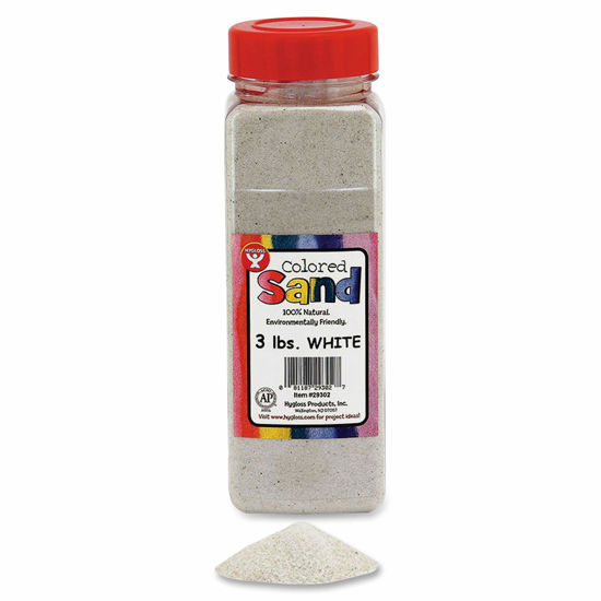 Picture of Hygloss Colored Craft Sand, 3-Pound, White