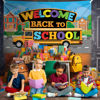 Picture of KatchOn, Welcome Back To School Banner - XtraLarge, 72x44 Inch | School Bus Backdrop | Back To School Backdrop for School Bus Decorations | Back To School Decorations, Back To School Party Decorations