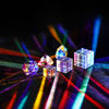 Picture of Mini K9 Crystal Glass Prism Cube,Optical Glass RGB Dispersion Prism X-Cube for Physics Teaching Art Decor Photography Props,15 * 15 * 15mm