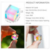 Picture of Mini K9 Crystal Glass Prism Cube,Optical Glass RGB Dispersion Prism X-Cube for Physics Teaching Art Decor Photography Props,15 * 15 * 15mm