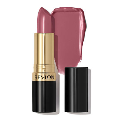 Picture of Revlon Super Lustrous Lipstick, High Impact Lipcolor with Moisturizing Creamy Formula, Infused with Vitamin E and Avocado Oil in Plum / Berry, On the Mauve (764)