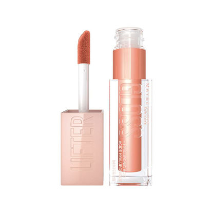 Picture of MAYBELLINE New York Lifter Gloss, Hydrating Lip Gloss with Hyaluronic Acid, High Shine for Plumper Looking Lips, Amber, Cream Neutral, 0.18 Ounce