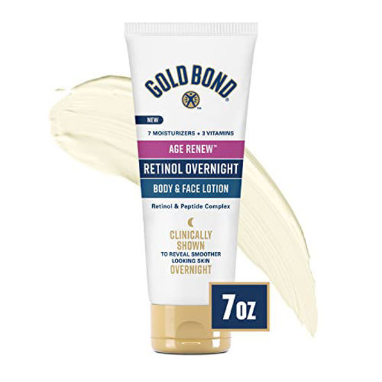 Picture of Gold Bond Age Renew Retinol Overnight Body & Face Lotion, with Retinol & Peptide Complex, 7 oz.