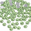 Picture of beadsland Flat Back Crystal Rhinestones Round Gems for Nail Art and Craft Glue Fix, Light Green (2.9-3.0mm) SS12/1440pcs