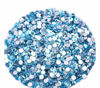 Picture of Jollin Glue Fix Crystal Flatback Rhinestones Glass Diamantes Gems for Nail Art Crafts Decorations Clothes Shoes(ss10 2880pcs, Aquamarine)