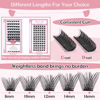 Picture of Lash Clusters, 72 Pcs Individual Lashes, Cluster DIY Lash Extension, Volume Eyelashes Look, Super Thin Band and Comfortable (Volume-C-14mm)