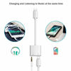 Picture of [Apple MFi Certified] Headphone Adapter for iPhone,2 in 1 Lightning to 3.5mm Headphone Audio Splitter Adapter AUX Connector Charger Cable Compatible with iPhone 12/12 Pro/11/XS/XR/X 8 7/iPad