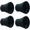 Picture of KUVRD - Universal Lens Hood 4-Pack (M|72) - Fits 99% of Lenses, Element Proof, Lifetime Coverage, Fits 72mm-112mm, 4-Pack of Lens Hoods - (4 x Medium)