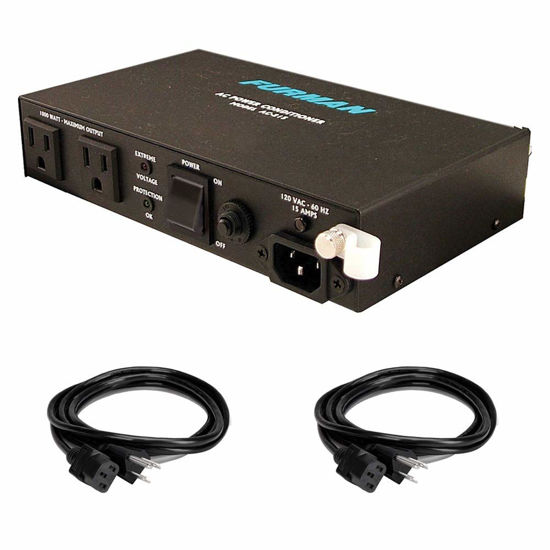 Picture of Furman AC-215A 2-Outlet Power Conditioner with (2) Extension Cable Bundle