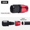 Picture of EVIL ENERGY 8AN Hose End Fitting Straight Swivel Aluminum Black&Red