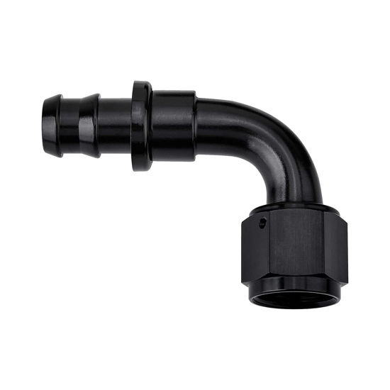 Picture of EVIL ENERGY 4AN 90 Degree Push Lock Hose Fitting End Black