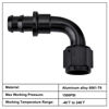 Picture of EVIL ENERGY 4AN 90 Degree Push Lock Hose Fitting End Black