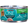 Picture of Purina ONE Natural High Protein Cat Food, True Instinct Chicken and Turkey Recipe in Gravy - (24) 3 oz. Pull-Top Cans