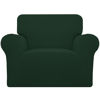 Picture of Easy-Going Stretch Chair Sofa Slipcover 1-Piece Couch Sofa Cover Furniture Protector Soft with Elastic Bottom for Kids, Pet. Spandex Jacquard Fabric Small Checks (Chair, Dark Green)