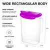 Picture of LocknLock Aqua Fridge Door Water Jug with Handle BPA Free Plastic Pitcher with Flip Top Lid Perfect for Making Teas and Juices, 2 Quarts, Purple