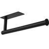 Picture of theaoo Paper Towel Holder - Under Cabinet Paper Towel Holder for Kitchen, Adhesive Paper Towel Roll Rack for Bathroom Towel, Wall Mounted Matte Black Paper Towel Rack, SUS304 Stainless Steel